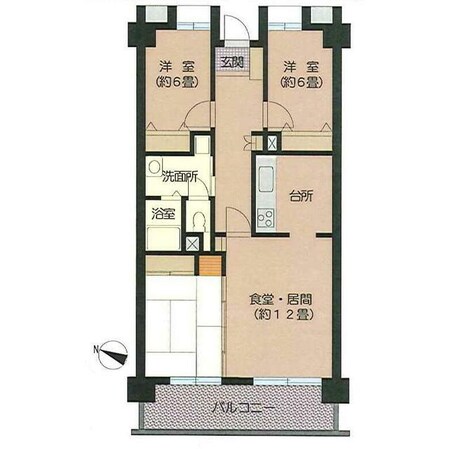 東大島駅 徒歩12分 4階の物件間取画像